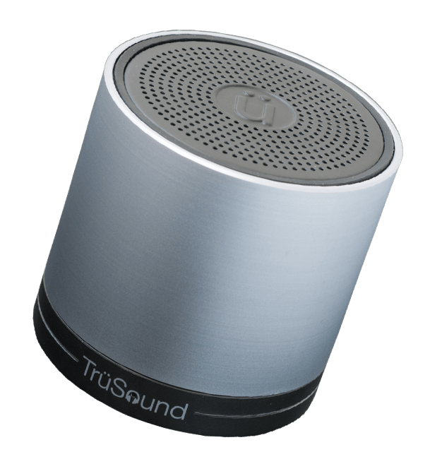 TrüSound Audio Tru Wireless Bluetooth Speaker Silver TruSound T2 Bluetooth Hi Fidelity Speakers
